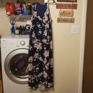 High-Low floral dress